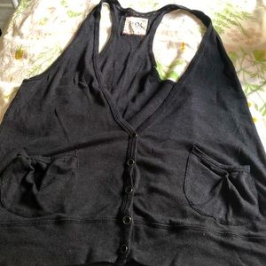 Grey vest with pockets